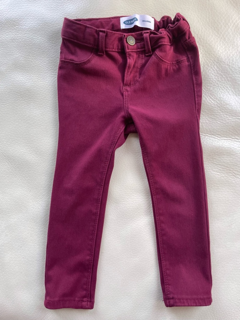 5/$30💥NEW Ballerina 360° Stretch Jeans, Mulled Plum Coloured Denim, Back Pockets